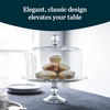 image:imageLibbey Selene Glass Cake Stand with Dome Lid Footed Dessert Serving DishSelene Glass