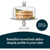 image:imageLibbey Selene Glass Cake Stand with Dome Lid Footed Dessert Serving DishSelene Glass