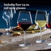 image:imageLibbey Signature Greenwich Stemless Wine Glasses Set of 6 Modern Wine Glasses for Red and White Wine Ideal Stemless Wine Glass Set for All OccasionsRed Gift Box 4
