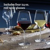 image:imageLibbey Signature Greenwich Stemless Wine Glasses Set of 6 Modern Wine Glasses for Red and White Wine Ideal Stemless Wine Glass Set for All OccasionsRed 4