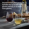 image:imageLibbey Signature Kentfield Balloon Wine Glasses 24 Oz Elegant Large Red Wine Glasses Set of 4 Long Stem Glass Wine Glasses for Weddings Birthdays and MoreKentfield Stemless Party