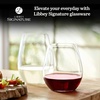 image:imageLibbey Signature Kentfield Balloon Wine Glasses 24 Oz Elegant Large Red Wine Glasses Set of 4 Long Stem Glass Wine Glasses for Weddings Birthdays and MoreKentfield Stemless Party