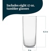 image:imageLibbey Signature Kentfield Glass Tumbler Set of 8 Elegant Heavy Base Glass Tumblers with Wide Rim Tapered 16 oz Drinkware Set for Water and DrinksPolaris