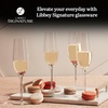 image:imageLibbey Signature Stratford Champagne Flute Glasses Set of 4 Artful Lavish Stemmed Wine Glasses 8 oz Sparkling Wine Glasses for Weddings BirthdaysKentfield Flute 4