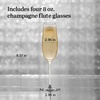 image:imageLibbey Signature Stratford Champagne Flute Glasses Set of 4 Artful Lavish Stemmed Wine Glasses 8 oz Sparkling Wine Glasses for Weddings BirthdaysKentfield Flute 4