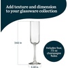 image:imageLibbey Signature Stratford Champagne Flute Glasses Set of 4 Artful Lavish Stemmed Wine Glasses 8 oz Sparkling Wine Glasses for Weddings BirthdaysPaneled Flute 4