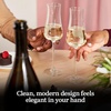 image:imageLibbey Signature Stratford Champagne Flute Glasses Set of 4 Artful Lavish Stemmed Wine Glasses 8 oz Sparkling Wine Glasses for Weddings BirthdaysStratford Flute 4