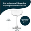 image:imageLibbey Signature Stratford Coupe Cocktail Glasses Set of 4 Artful Lavish Coupe Martini Glasses Stemmed Cocktail Glasses for Weddings BirthdaysPaneled 4