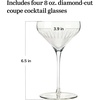 image:imageLibbey Signature Stratford Coupe Cocktail Glasses Set of 4 Artful Lavish Coupe Martini Glasses Stemmed Cocktail Glasses for Weddings BirthdaysSignature Greenwich 4