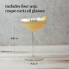 image:imageLibbey Signature Stratford Coupe Cocktail Glasses Set of 4 Artful Lavish Coupe Martini Glasses Stemmed Cocktail Glasses for Weddings BirthdaysSignature Kentfield 4