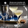 image:imageLibbey Signature Stratford Coupe Cocktail Glasses Set of 4 Artful Lavish Coupe Martini Glasses Stemmed Cocktail Glasses for Weddings BirthdaysSignature Coupe 4