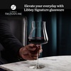 image:imageLibbey Signature Stratford Wine Glasses Set of 4 24 oz Unique Red Wine Glasses Stemmed Large Wine Glass Set