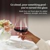 image:imageLibbey Signature Stratford Wine Glasses Set of 4 24 oz Unique Red Wine Glasses Stemmed Large Wine Glass Set