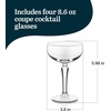 image:imageLibbey Tiki Coupe Cocktail Glasses Vintage Style Polynesian Inspired Coupe Martini Glasses Set of 4 Tropical Bar Glassware Set for Cocktail PartyCapone Speakeasy 4