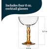 image:imageLibbey Tiki Coupe Cocktail Glasses Vintage Style Polynesian Inspired Coupe Martini Glasses Set of 4 Tropical Bar Glassware Set for Cocktail PartyTiki 4
