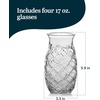 image:imageLibbey Tiki Rocks Glass Cups Set Vintage Drink Ware Set of 4 Exotic Dishwasher Safe Old Fashioned Glass Set for Backyard Luau or Pool PartyTiki Pineapple
