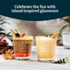 image:imageLibbey Tiki Rocks Glass Cups Set Vintage Drink Ware Set of 4 Exotic Dishwasher Safe Old Fashioned Glass Set for Backyard Luau or Pool PartyTiki Rocks White
