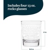 image:imageLibbey Tiki Rocks Glass Cups Set Vintage Drink Ware Set of 4 Exotic Dishwasher Safe Old Fashioned Glass Set for Backyard Luau or Pool PartyTiki Rocks White