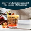 image:imageLibbey Tiki Rocks Glass Cups Set Vintage Drink Ware Set of 4 Exotic Dishwasher Safe Old Fashioned Glass Set for Backyard Luau or Pool PartyTiki Rocks Black