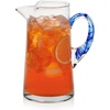 image:imageLibbey Atlantis Clear Glass Pitcher with Handle for Water amp Juice 73 OzCabos Blue