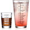 image:imageLibbey Carats Cocktail Barware Mixing Set Large 255 oz Professional Mixing Glass with Home Bartender Accessories Kit Satin Finish Measuring Jigger Stainless Steel Strainer and Mirror Finish SpoonMeasuring Set 2
