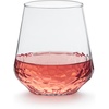 image:imageLibbey Hammered Stemless Wine Glasses Set of 8 1775ounce DishwasherSafe Chiseled Textured Glassware Set All Purpose Wine Glasses for Everyday UseHammered 8 1775 oz