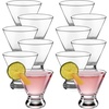 image:imageLibbey Paneled Martini Glasses Set of 4 95 Oz Fine Ribbed Modern Martini Glasses Dishwasher Safe Martini Cocktail Glasses for Cocktail PartiesStemless Cosmopolitan 12
