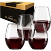 image:imageLibbey Signature Kentfield Balloon Wine Glasses 24 Oz Elegant Large Red Wine Glasses Set of 4 Long Stem Glass Wine Glasses for Weddings Birthdays and MoreStemless Red