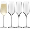 image:imageLibbey Signature Stratford Champagne Flute Glasses Set of 4 Artful Lavish Stemmed Wine Glasses 8 oz Sparkling Wine Glasses for Weddings BirthdaysGreenwich Flute 4