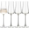 image:imageLibbey Signature Stratford Champagne Flute Glasses Set of 4 Artful Lavish Stemmed Wine Glasses 8 oz Sparkling Wine Glasses for Weddings BirthdaysStratford Flute 4