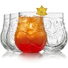 image:imageLibbey Tiki Rocks Glass Cups Set Vintage Drink Ware Set of 4 Exotic Dishwasher Safe Old Fashioned Glass Set for Backyard Luau or Pool PartyTiki Faces