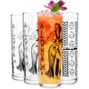 image:imageLibbey Tiki Rocks Glass Cups Set Vintage Drink Ware Set of 4 Exotic Dishwasher Safe Old Fashioned Glass Set for Backyard Luau or Pool PartyTiki Zombie Clear