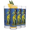 image:imageLibbey Zombie Blue 135 Oz Drinking Glasses Set of 4 VintageStyle Tiki