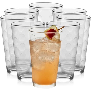 image:image16 Oz Ascent Black Ribbon Drinking Glasses Set of 8Reno