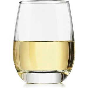 image:imageLibbey Hammered Stemless Wine Glasses Set of 8 1775ounce DishwasherSafe Chiseled Textured Glassware Set All Purpose Wine Glasses for Everyday UseAll Purpose 12
