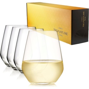 image:imageLibbey Signature Greenwich Stemless Wine Glasses Set of 6 Modern Wine Glasses for Red and White Wine Ideal Stemless Wine Glass Set for All OccasionsStemless Gift Box 4