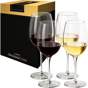 image:imageLibbey Signature Kentfield Balloon Wine Glasses 24 Oz Elegant Large Red Wine Glasses Set of 4 Long Stem Glass Wine Glasses for Weddings Birthdays and MoreEstate Gift Box