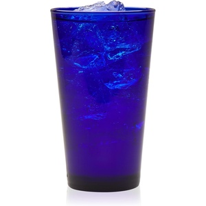 image:imageLibbey Signature Kentfield Glass Tumbler Set of 8 Elegant Heavy Base Glass Tumblers with Wide Rim Tapered 16 oz Drinkware Set for Water and DrinksCobalt Flare