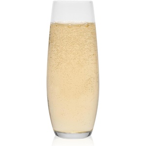 image:imageLibbey Signature Stratford Champagne Flute Glasses Set of 4 Artful Lavish Stemmed Wine Glasses 8 oz Sparkling Wine Glasses for Weddings BirthdaysLarge Stemless Flute 6
