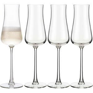 image:imageLibbey Signature Stratford Champagne Flute Glasses Set of 4 Artful Lavish Stemmed Wine Glasses 8 oz Sparkling Wine Glasses for Weddings BirthdaysStratford Flute 4