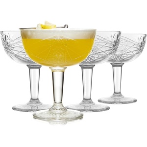 image:imageLibbey Tiki Coupe Cocktail Glasses Vintage Style Polynesian Inspired Coupe Martini Glasses Set of 4 Tropical Bar Glassware Set for Cocktail PartyHobstar 4