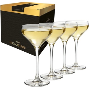 image:imageLibbey Tiki Coupe Cocktail Glasses Vintage Style Polynesian Inspired Coupe Martini Glasses Set of 4 Tropical Bar Glassware Set for Cocktail PartySignature Coupe 4