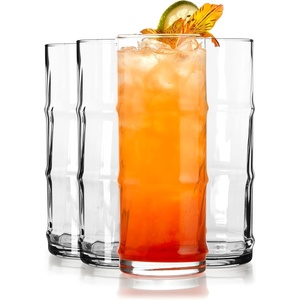 image:imageLibbey Tiki Rocks Glass Cups Set Vintage Drink Ware Set of 4 Exotic Dishwasher Safe Old Fashioned Glass Set for Backyard Luau or Pool PartyTiki Bamboo