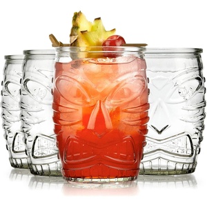 image:imageLibbey Tiki Rocks Glass Cups Set Vintage Drink Ware Set of 4 Exotic Dishwasher Safe Old Fashioned Glass Set for Backyard Luau or Pool PartyTiki Statue